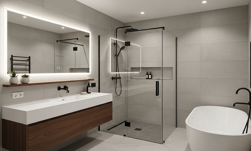 What is the average cost of a modern bathroom renovation