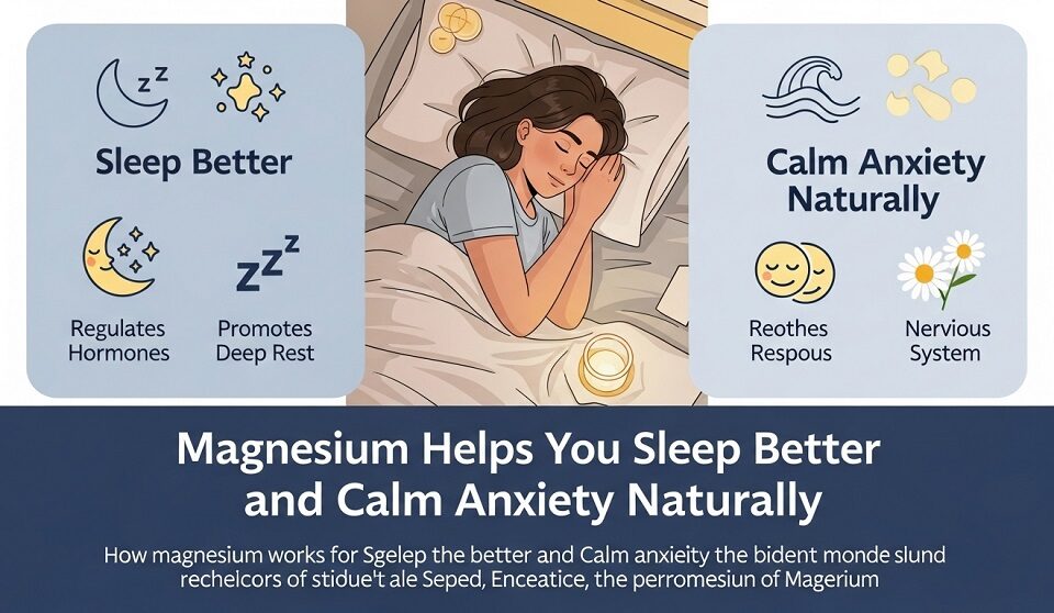 Magnesium supplements supporting natural sleep improvement